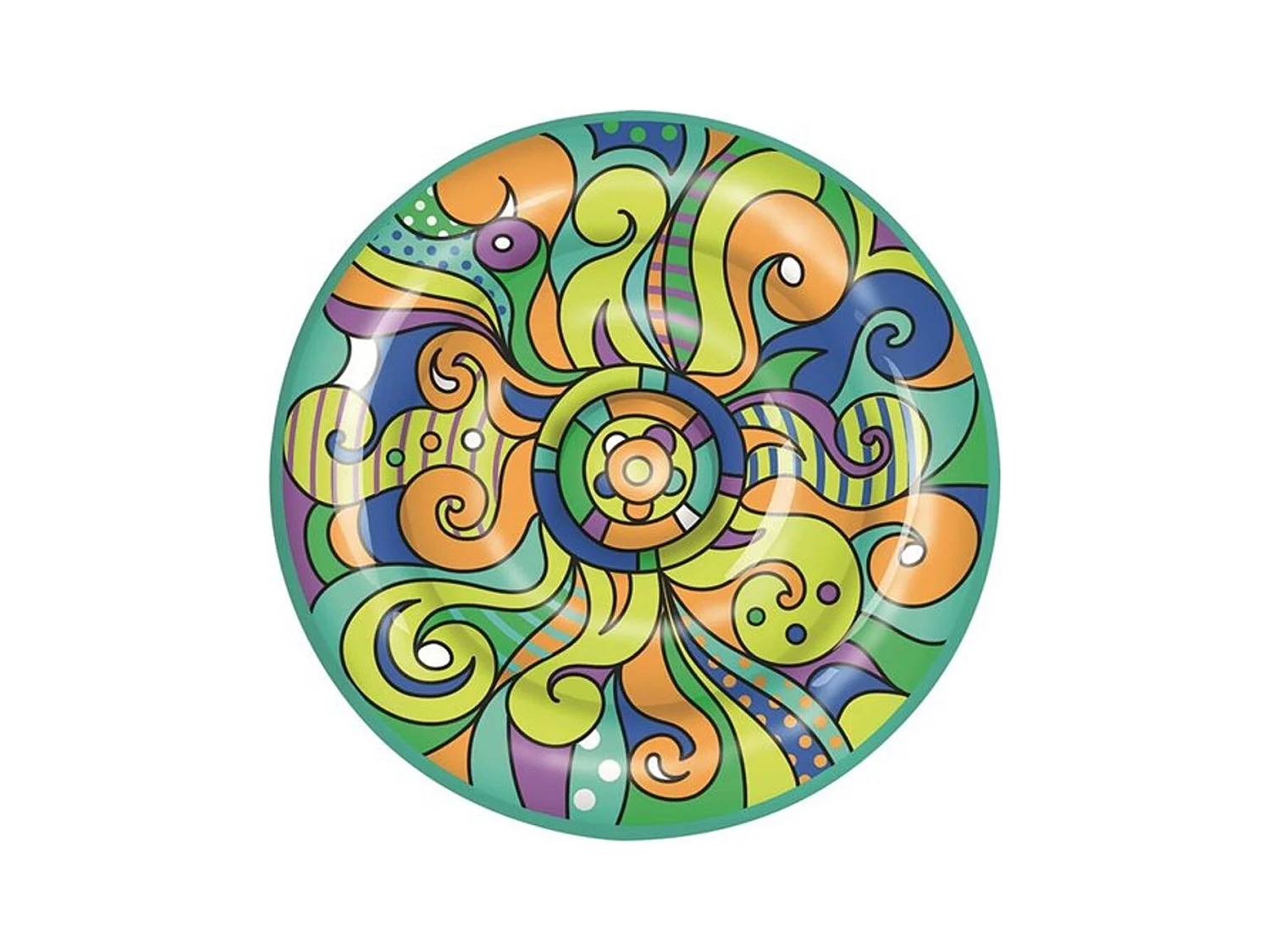 Colchoneta Isla Flotante multicolor 173x173 cm
