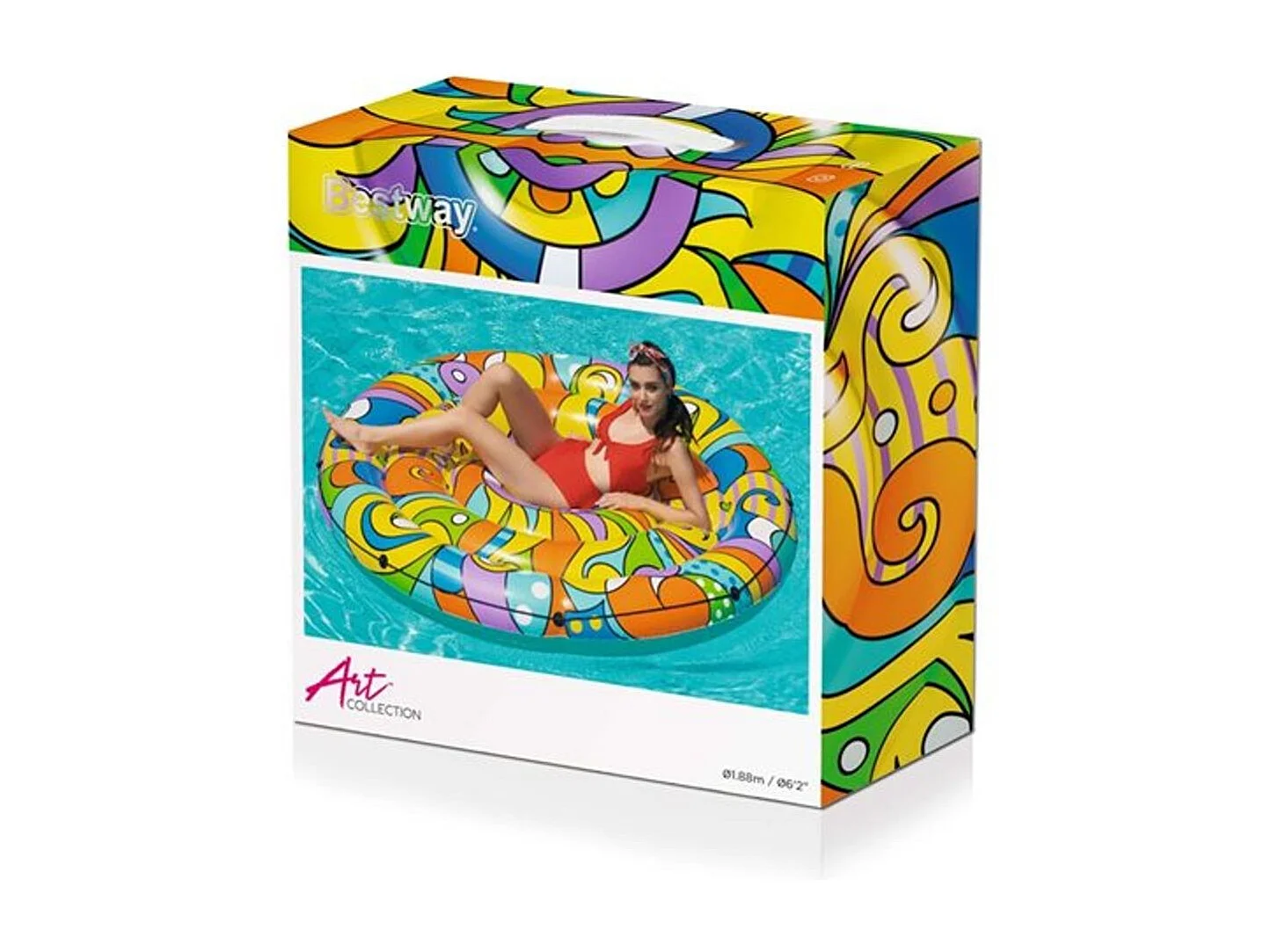 Ile gonflable multicolore - D 188 cm