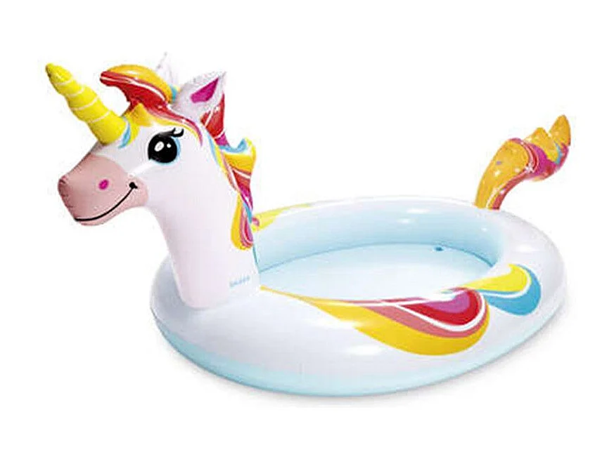 Piscine Fontaine Enfant "Licorne" 254cm Multicolore