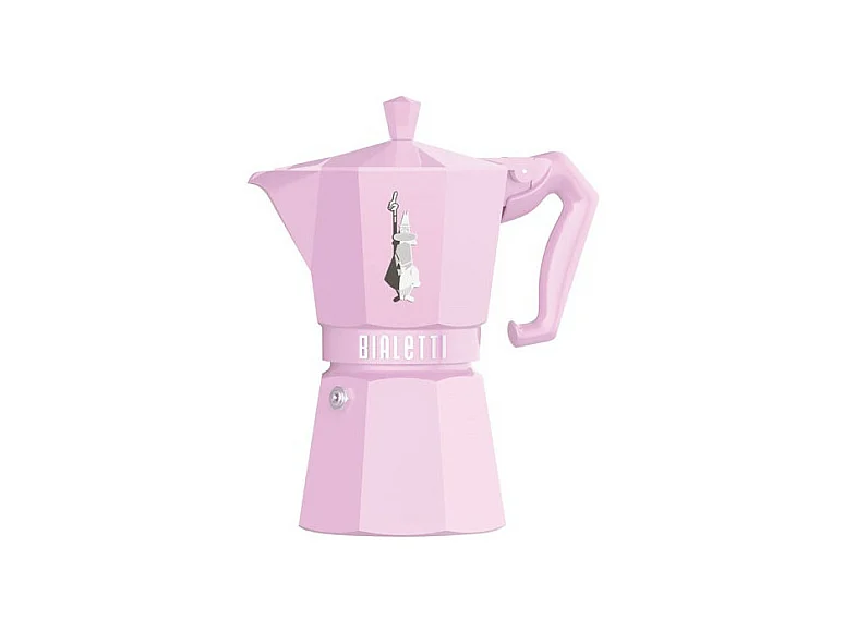 Moka Koffiezetapparaat Exclusive Roze Pastel 6 kopjes Bialetti - Vintage Italiaanse Collectie