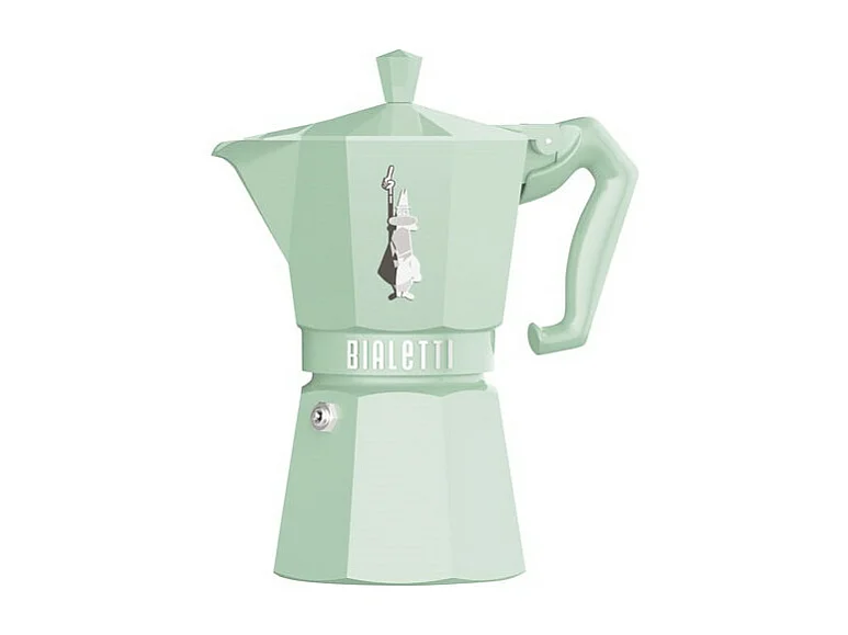 Moka Exclusive 6T Pastellgrün Bialetti - Vintage und Moderner Stil