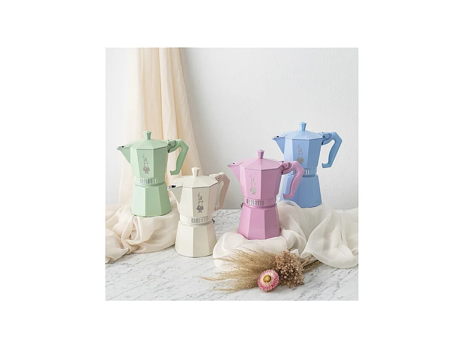 Moka Exclusive 6T Pastelgroen Bialetti - Vintage en Moderne Stijl