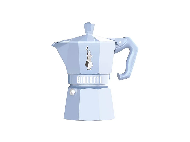 Cafetera Moka Exclusive Azul Pastel 3 T Bialetti - Colección Vintage Italiana