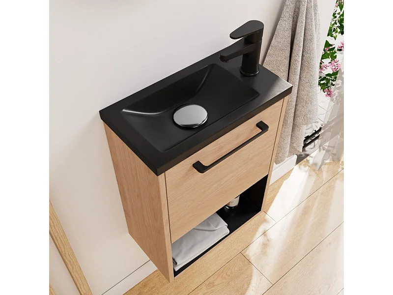 Gruppo lavabo NIKA con nicchia e mensola a specchio