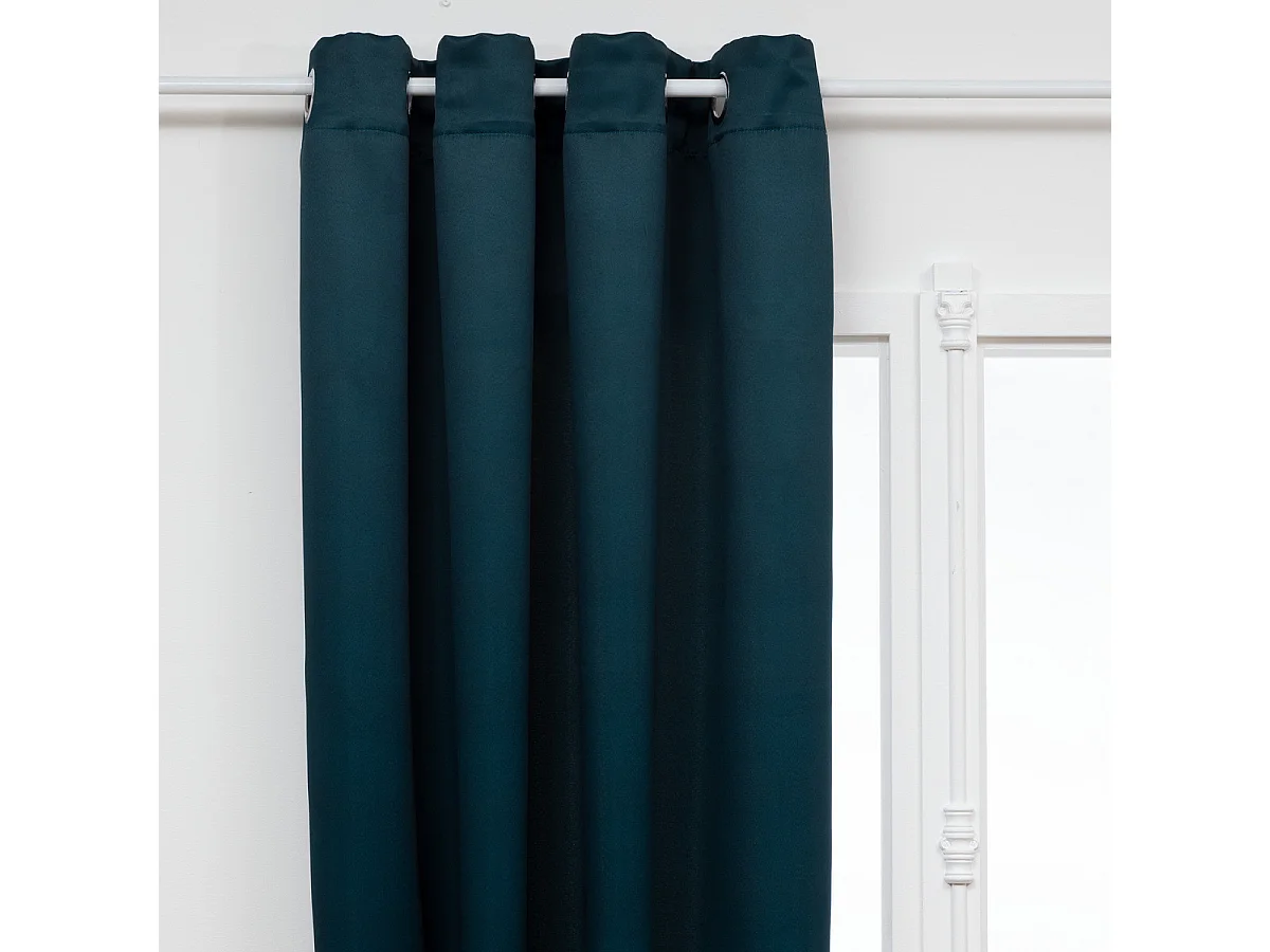 Rideau Occultant "Topa" 140x260cm Bleu Égéen