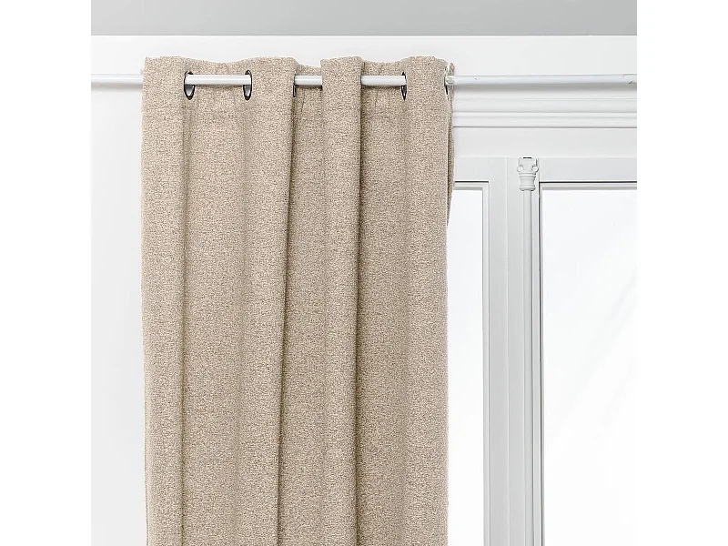 Rideau Occultant Isolant "Soana" 140x260cm Ivoire