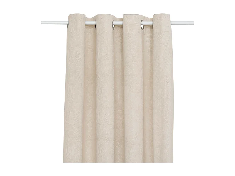 Rideau Occultant "Fujo" 135x260cm Beige Lin