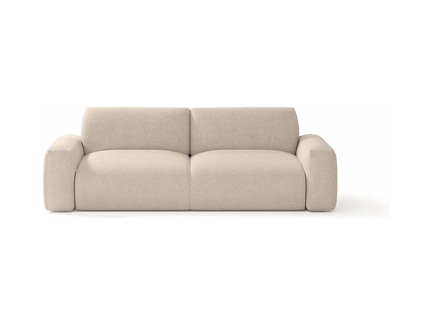 CANAPÉ en tissu Bouclé 4 places Witsum, Beige