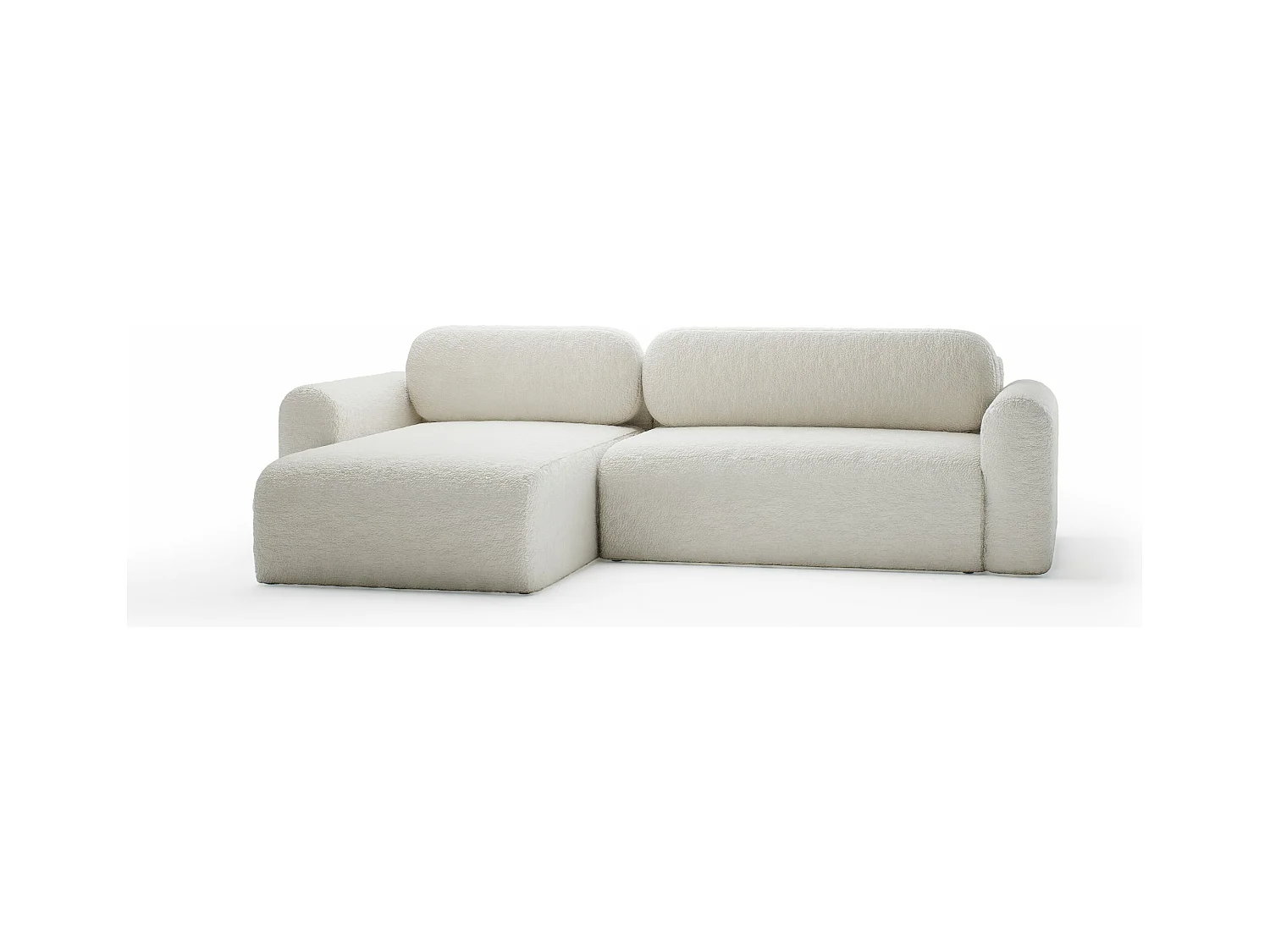 SOFA D'ANGLE Tissu Bouclé Carpin Ivoire (Anthology 1)