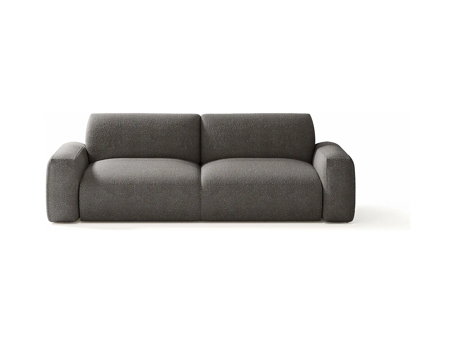 CANAPÉ en tissu Bouclé 4 places Witsum, Graphite