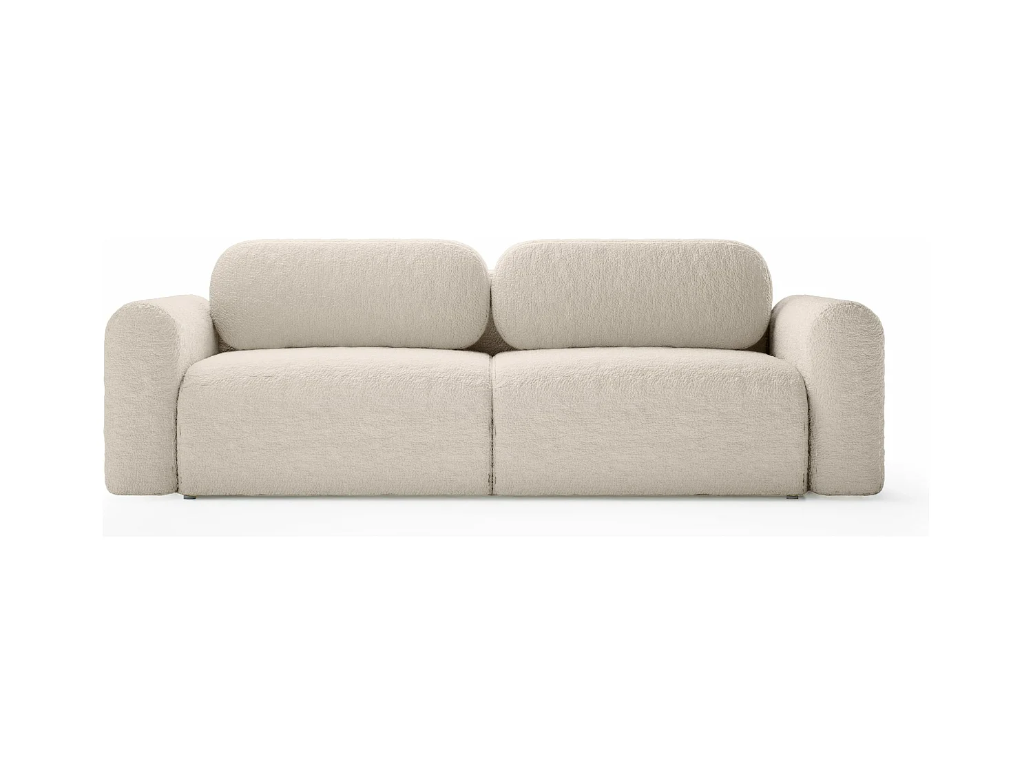 CANAPÉ Tissu Bouclé Carpin, Beige