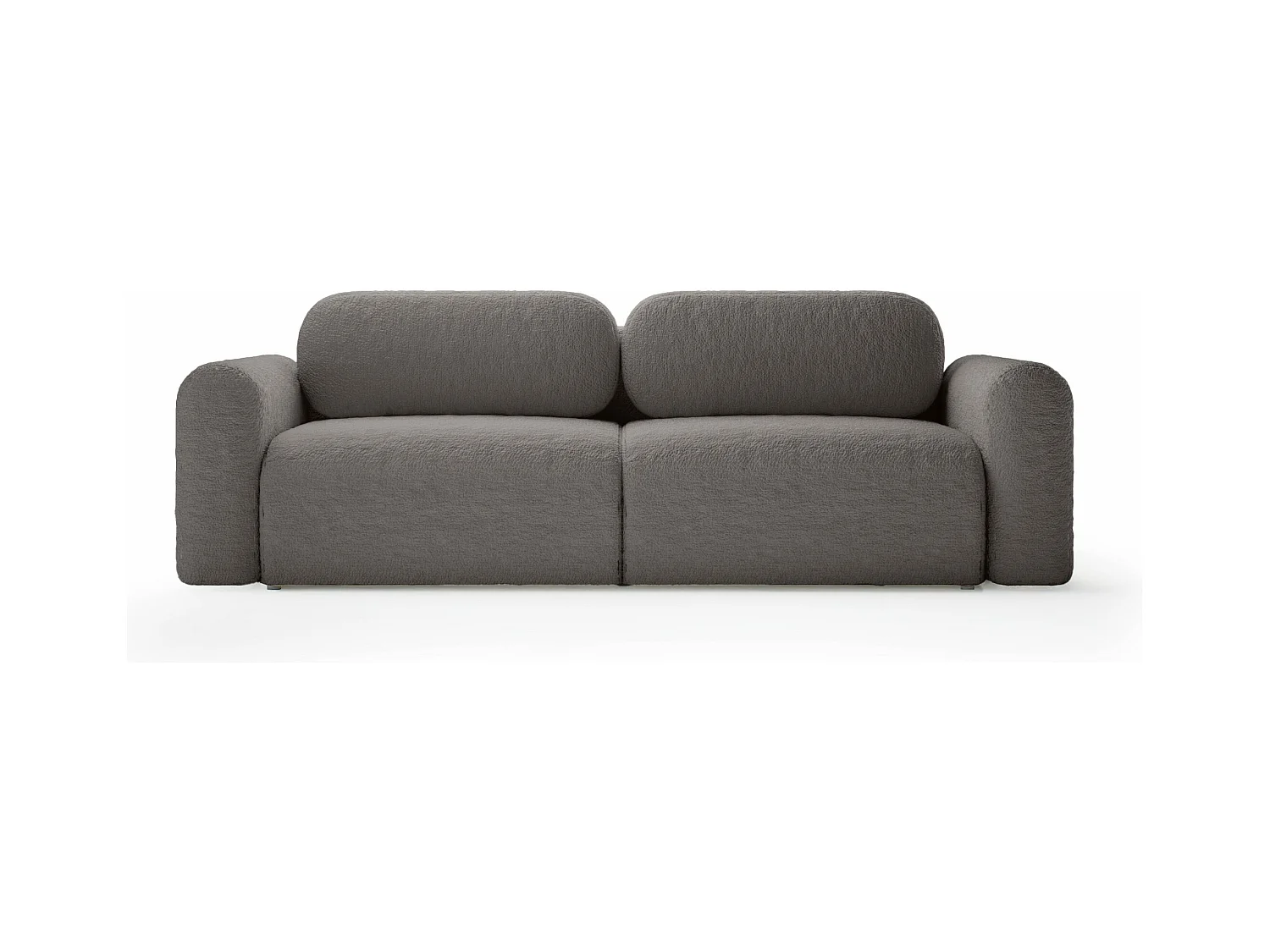 CANAPÉ Tissu Bouclé Carpin, Gris
