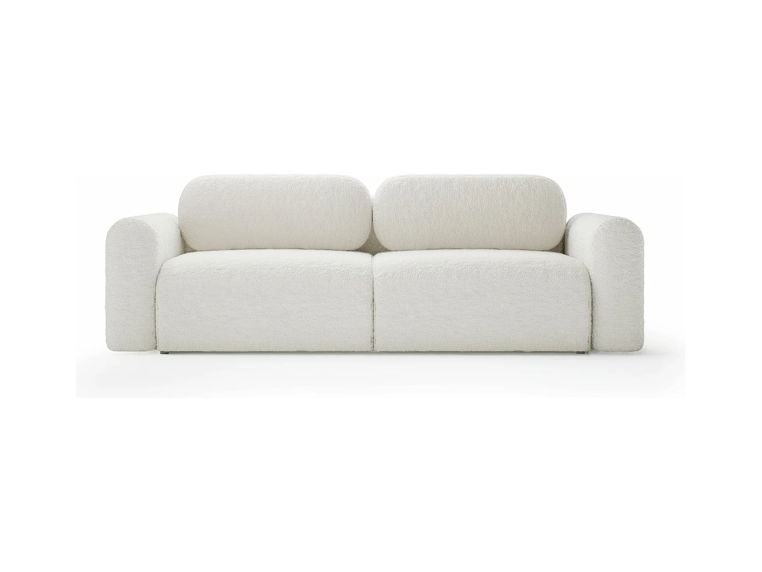 CANAPÉ Tissu Bouclé Carpin, Crème