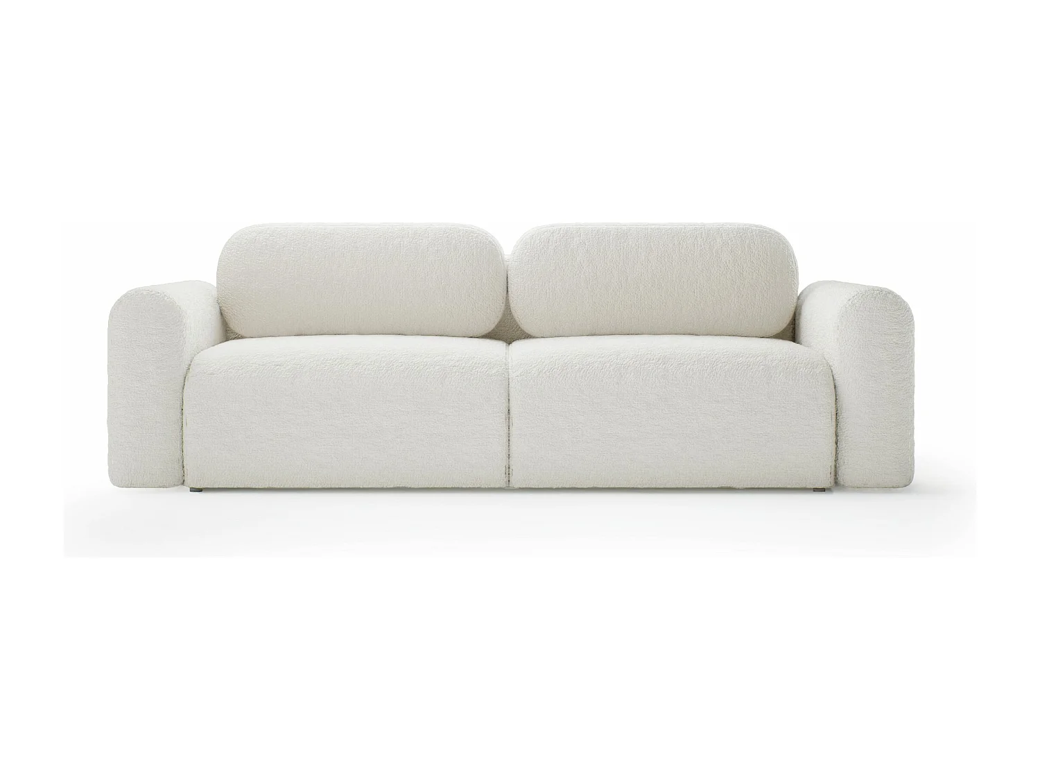 CANAPÉ Tissu Bouclé Carpin, Crème