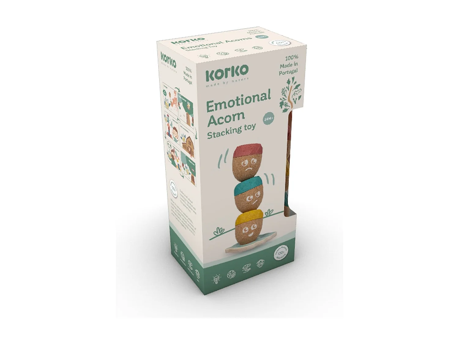 Set emoties om in kurk te stapelen