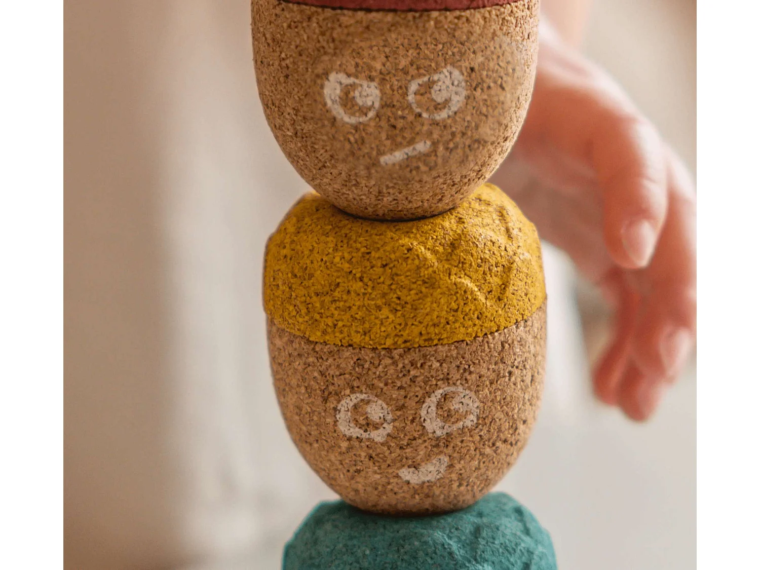 Set emoties om in kurk te stapelen