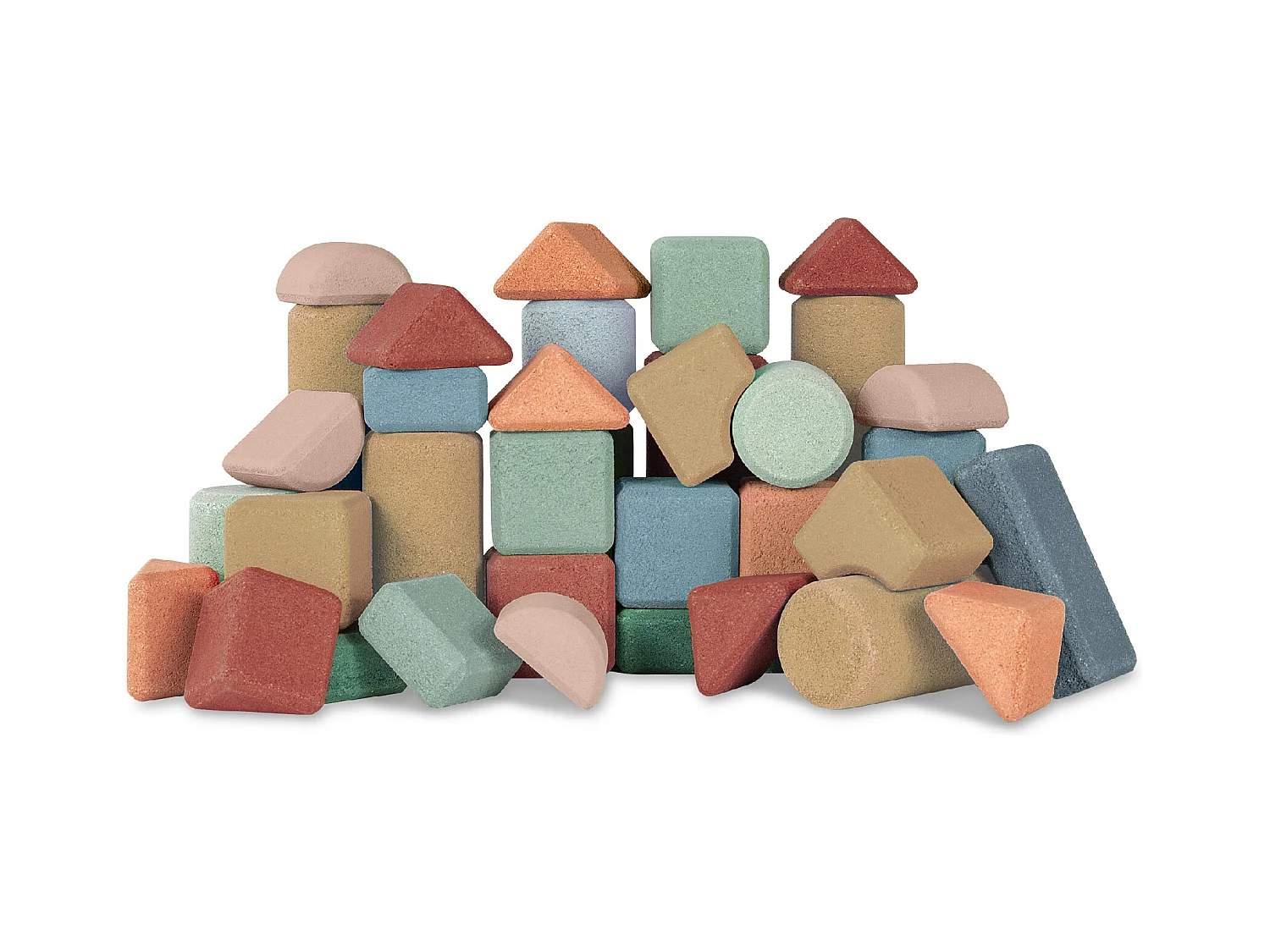 Coffret de blocs de construction en liège - 40 pcs