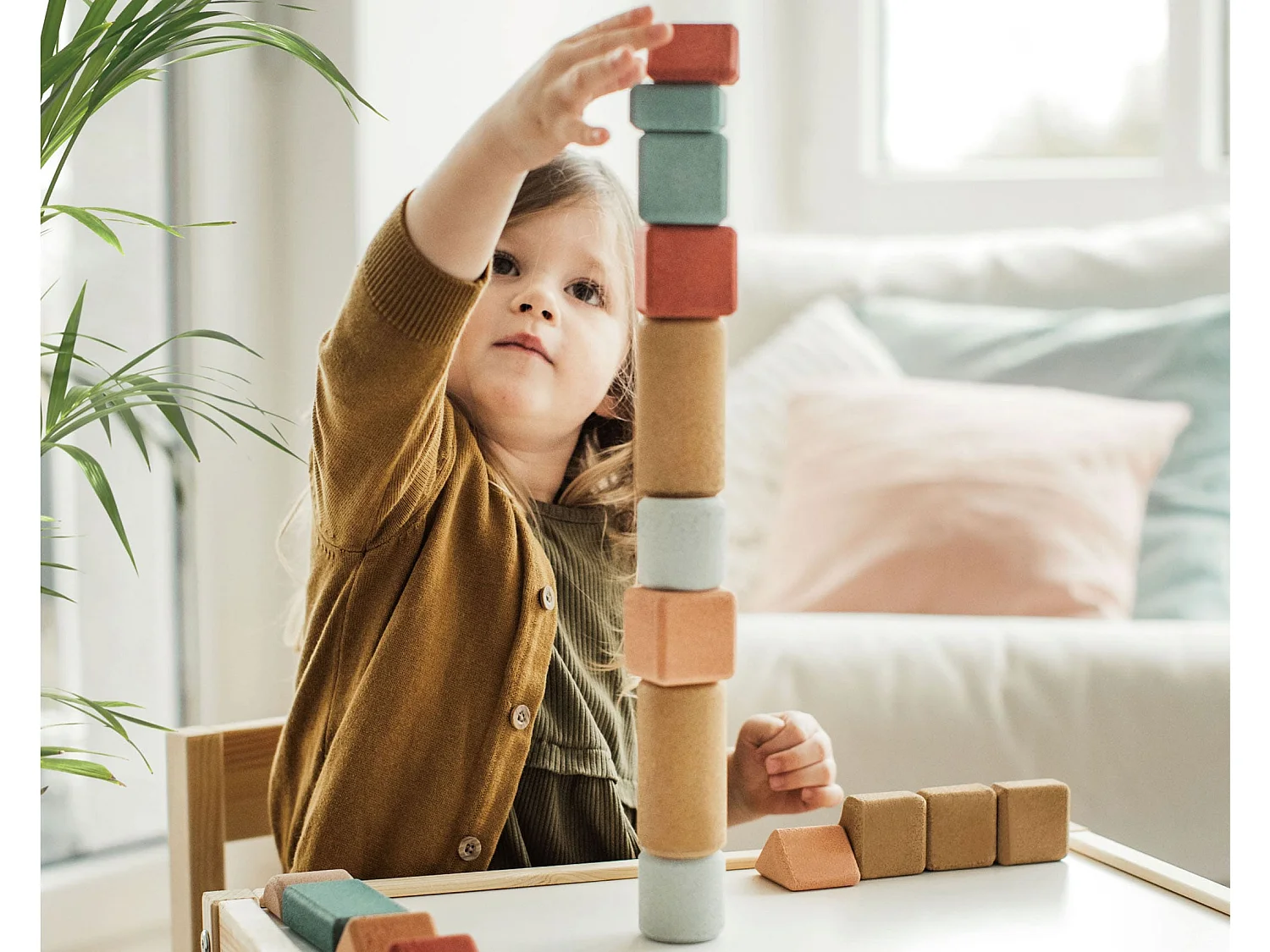 Bausteinbox aus Kork - 20 Stk