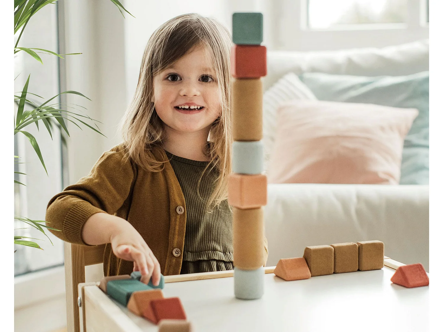 Coffret de blocs de construction en liège - 20 pcs