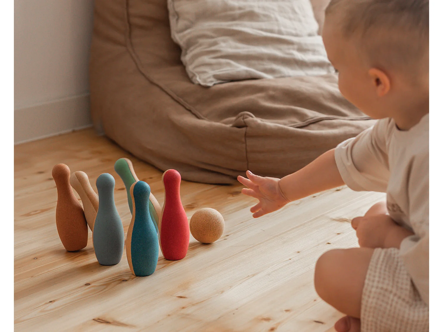 Korko - Set de bowling enfant - 6 quilles et 1 balles
