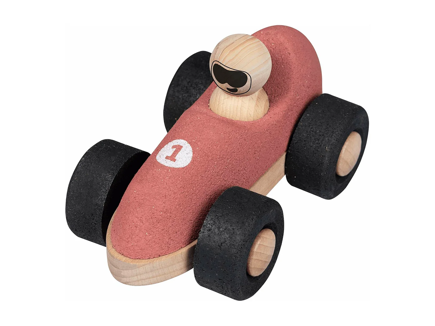 Rennwagen aus rotem Kork