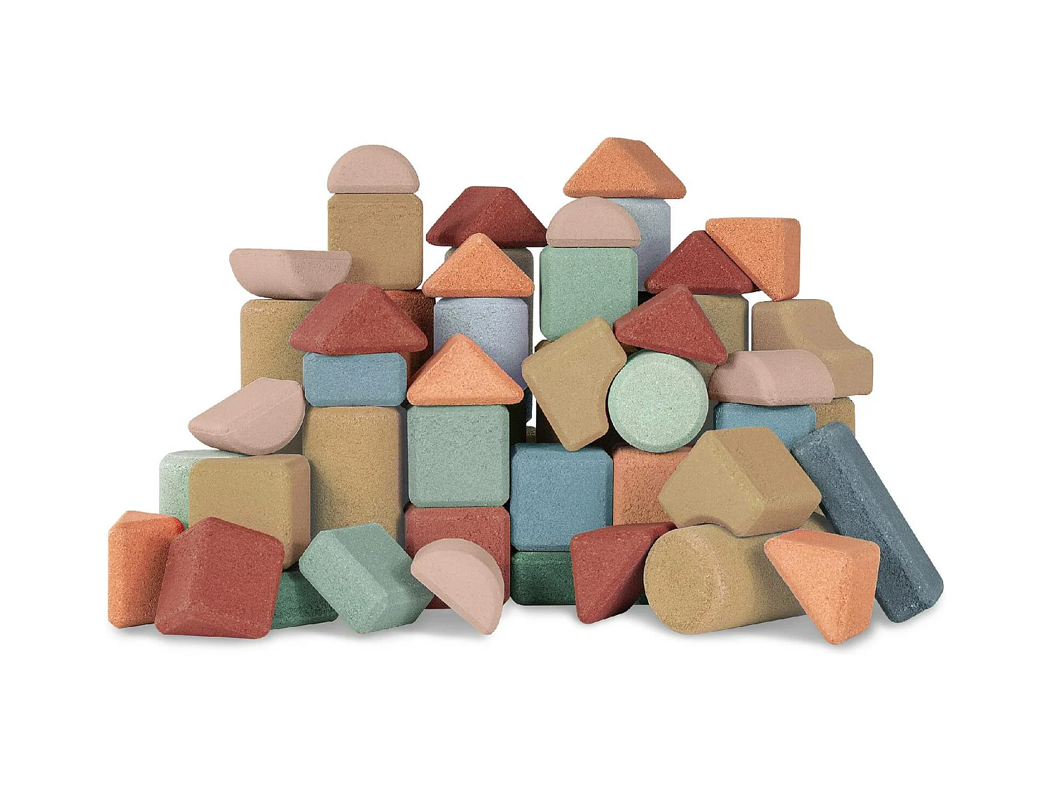 Coffret de blocs de construction en liège - 60 pcs