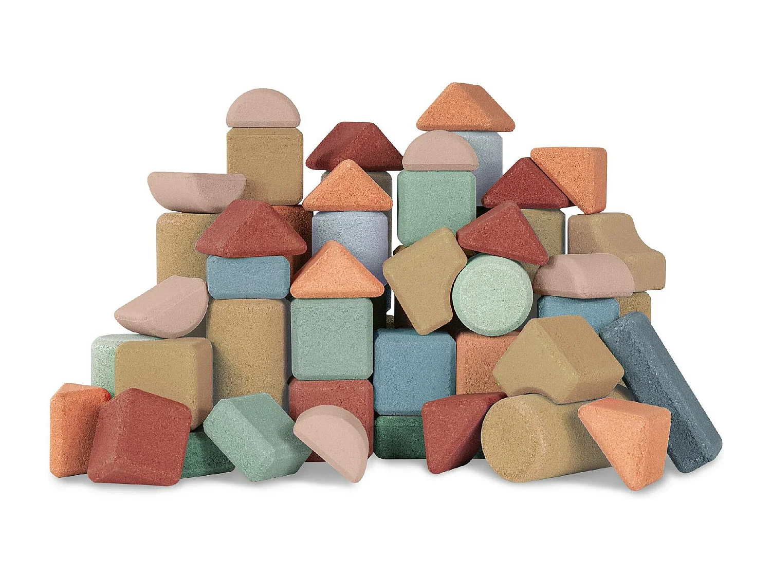 Coffret de blocs de construction en liège - 60 pcs