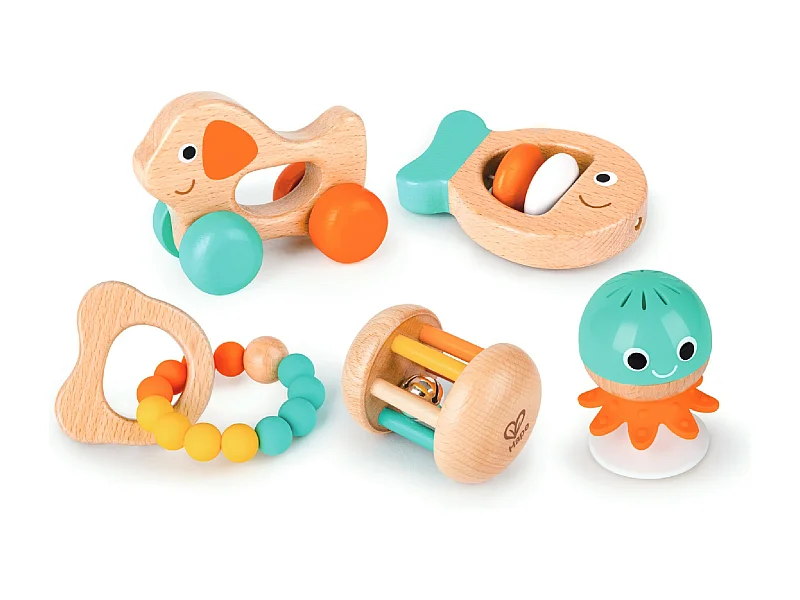 Coffret jouets sensoriel 1er âge en bois