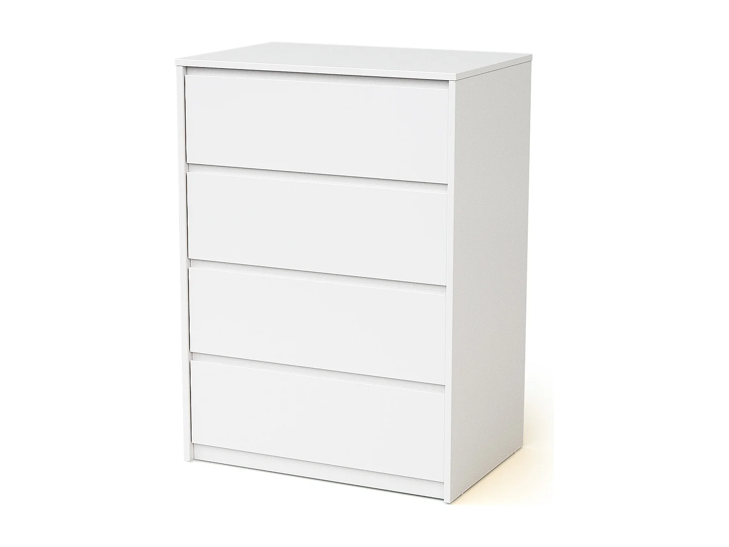 Cassettiera fasciatoio 4 cassetti 50 cm UNO legno - Bianco