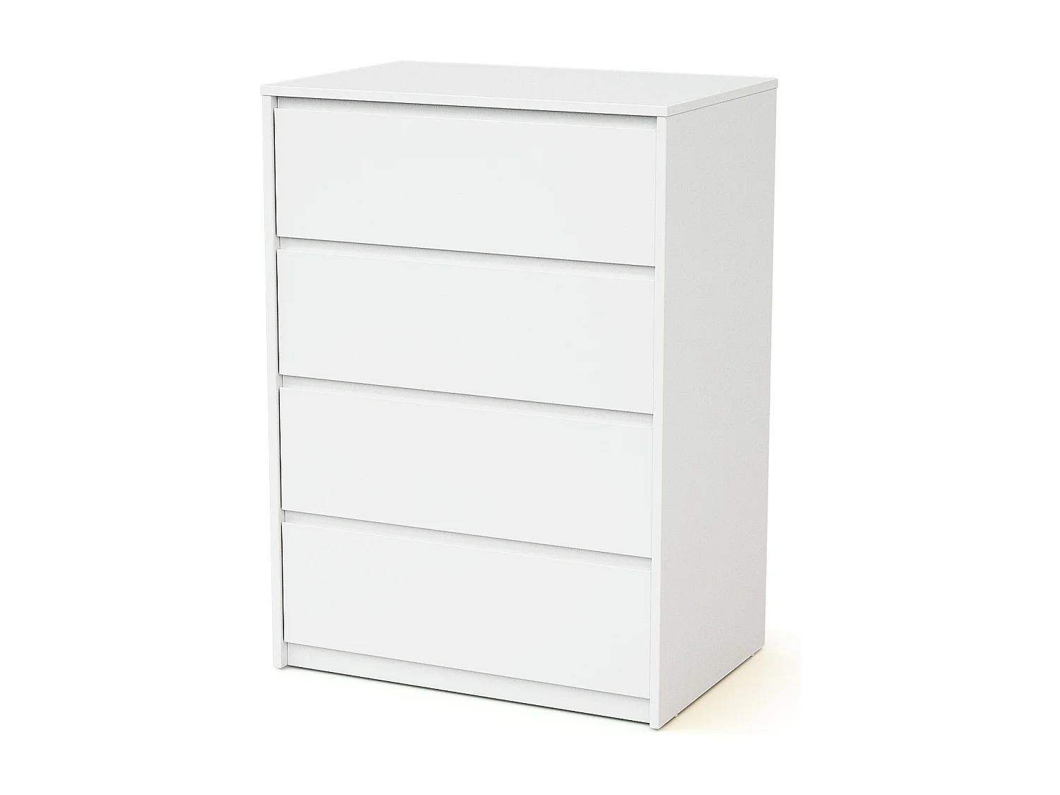 Commode bébé 4 tiroirs en bois UNO - Blanc