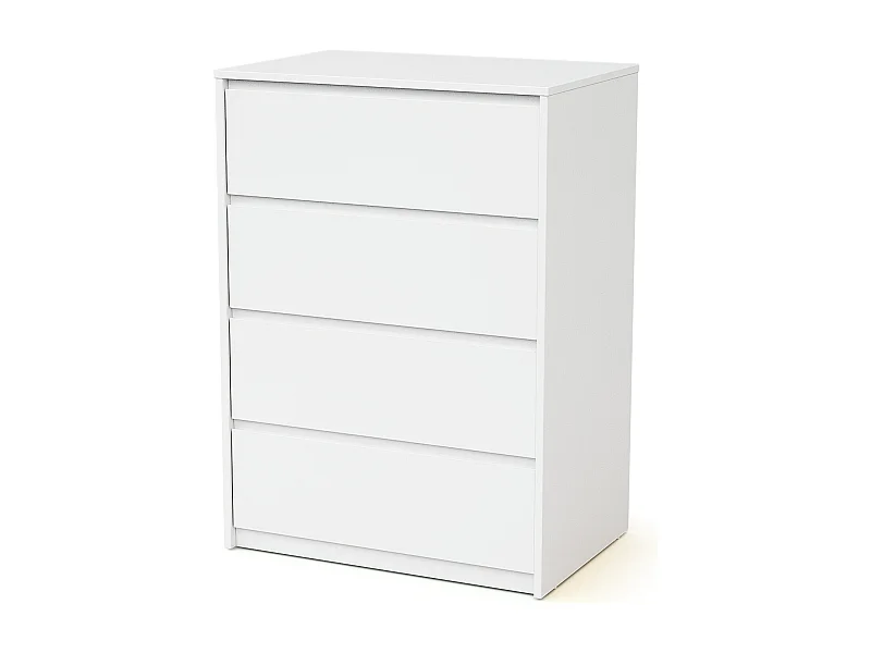 Commode bébé 4 tiroirs en bois UNO - Blanc