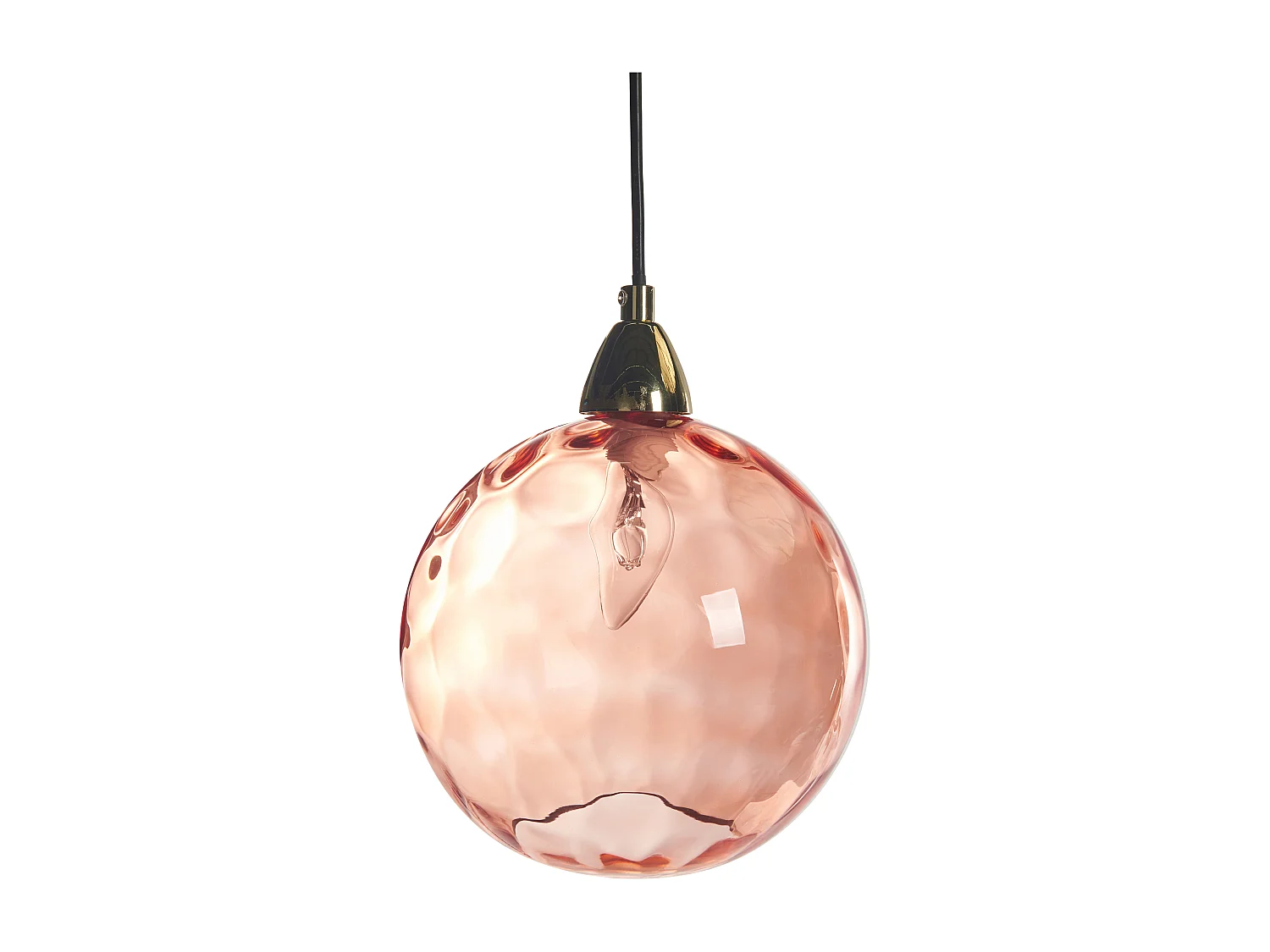 Lampe suspension PABELLON Verre Rouge