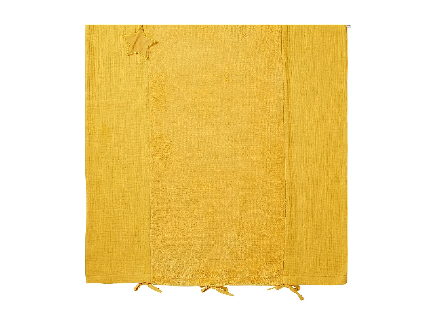 Housse pour matelas à langer bébé 100 % coton Mix and Match - Moutarde - 60 x 80 cm