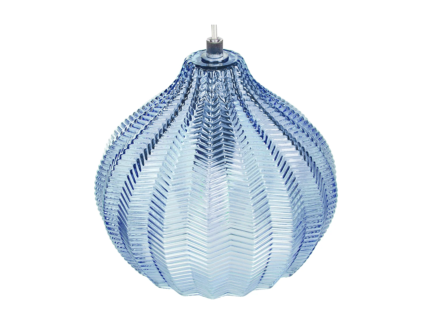 Lampe suspension KEILA Verre Bleu