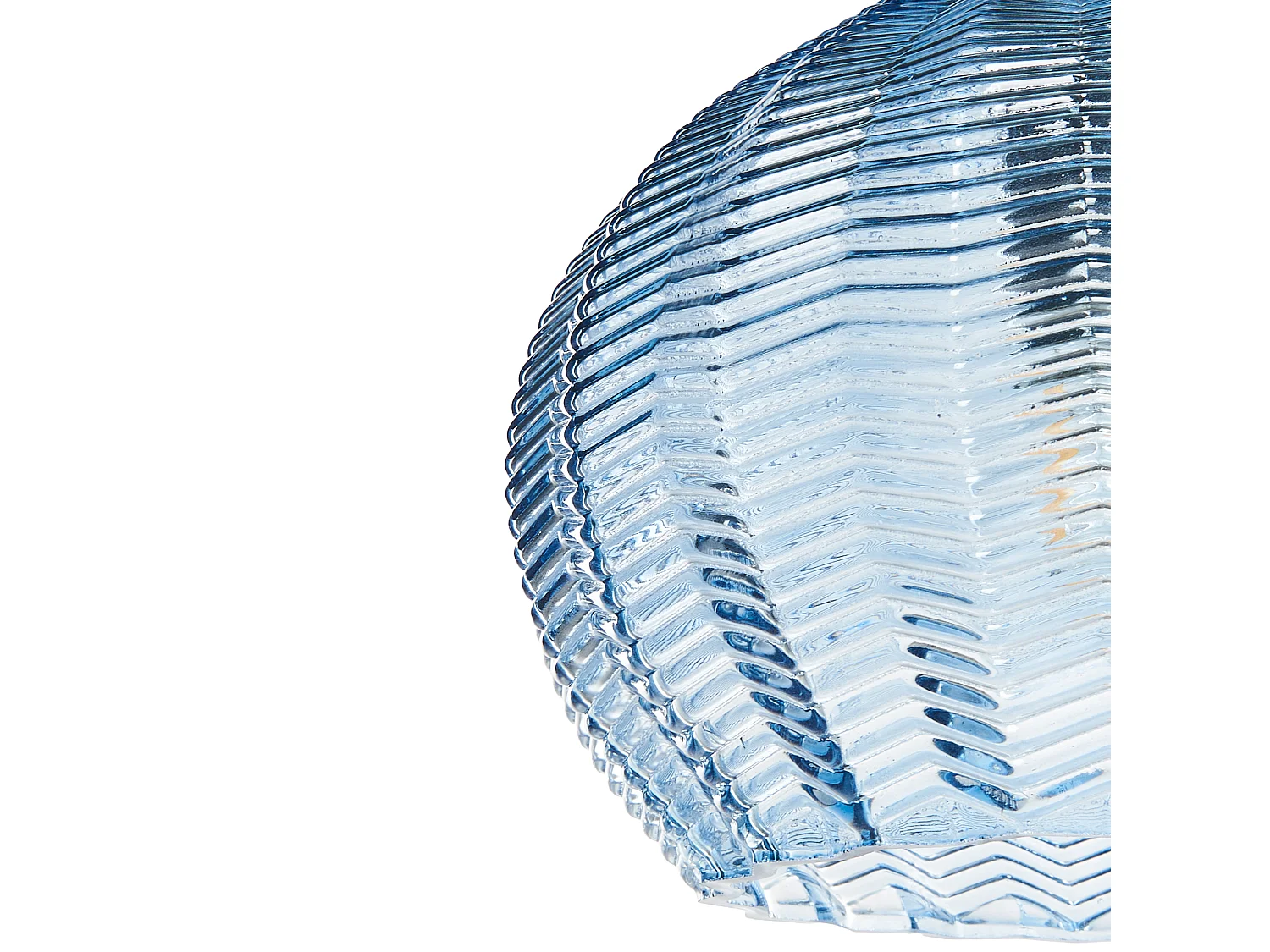 Lampe suspension KEILA Verre Bleu