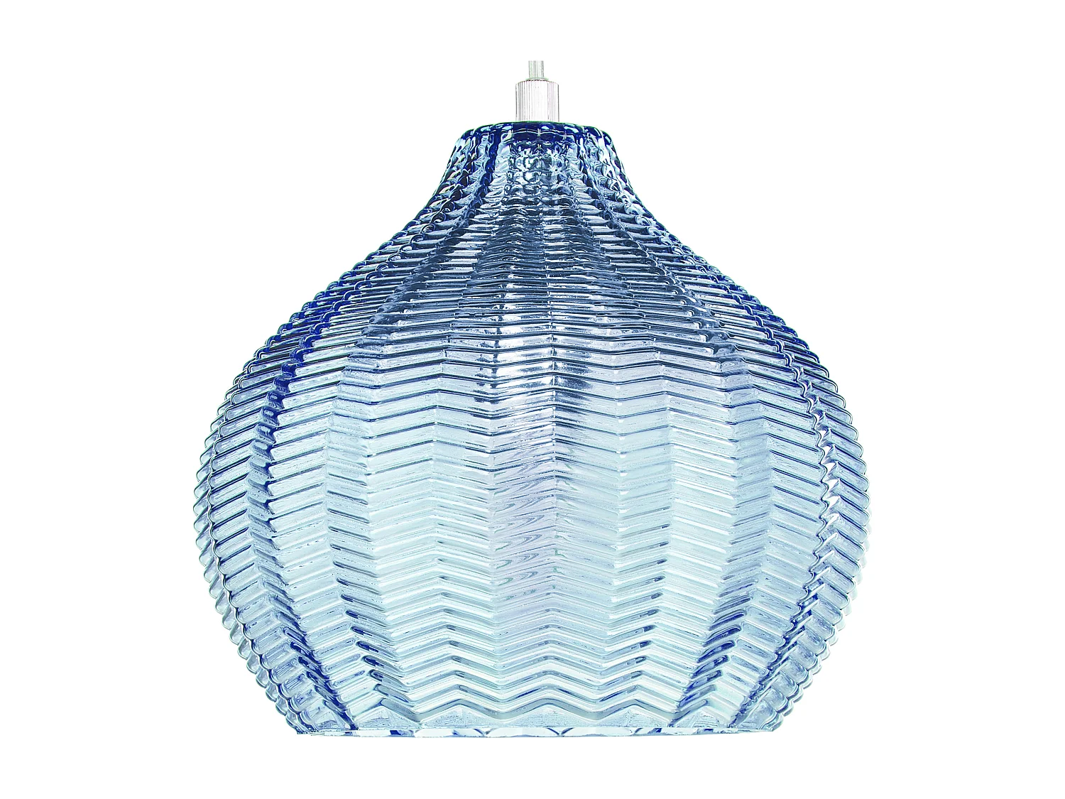 Lampe suspension KEILA Verre Bleu