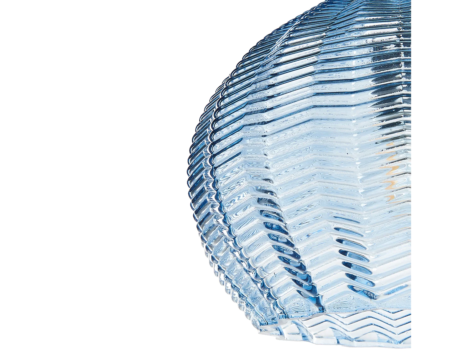 Lampe suspension KEILA Verre Bleu