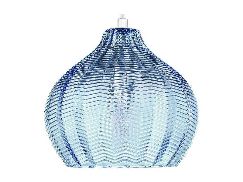 Lampe suspension KEILA Verre Bleu