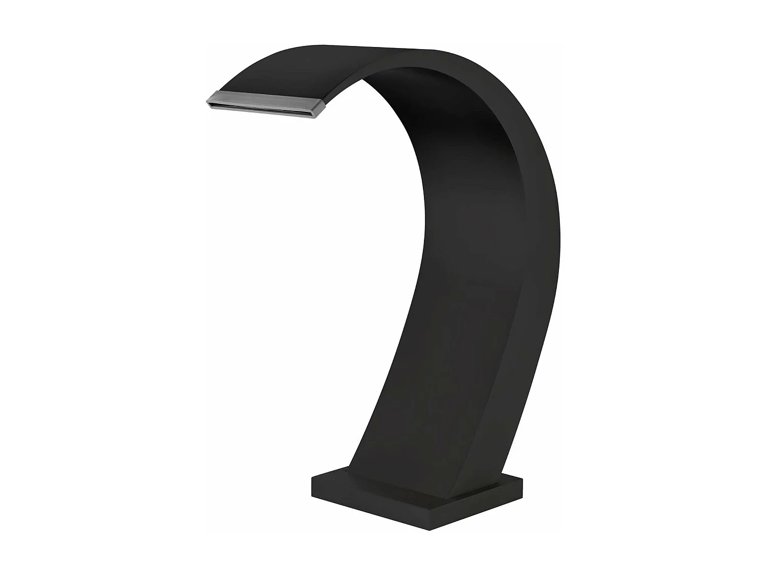 Cascade de piscine Iguazu en Acier Inox.S316 Noir Mat - Corps 60x55mm - H.54cm - Garantie 10 ans - POOL IMEX