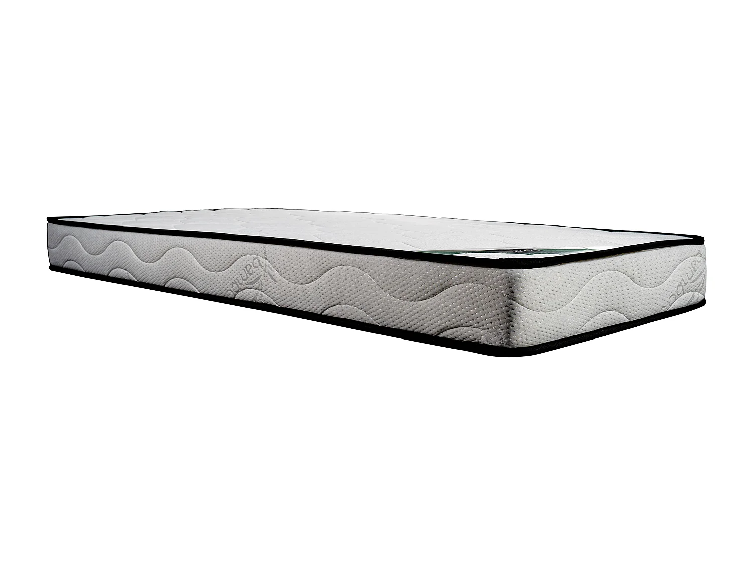 Pack literie 90 x 190 cm matelas mousse et coutil bambou ép.15cm + couette + 1 oreiller - KANANI de NATUREA