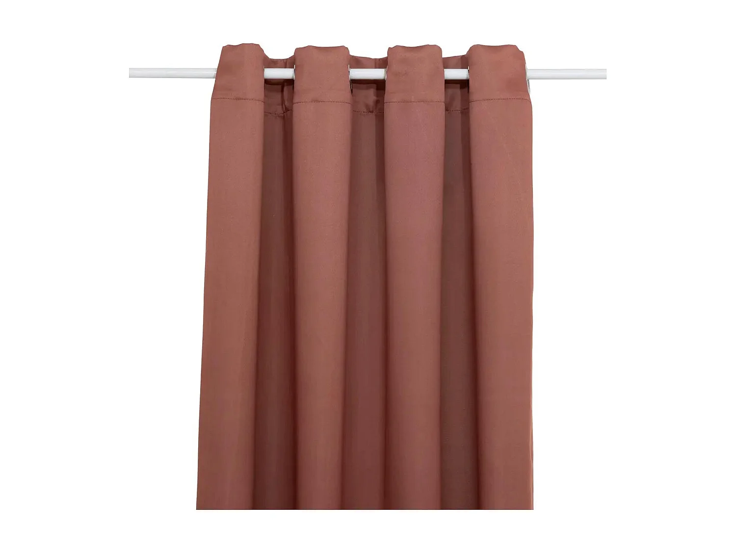 Lot de 2 Rideaux Occultants "Kerry" 135x240cm Terracotta