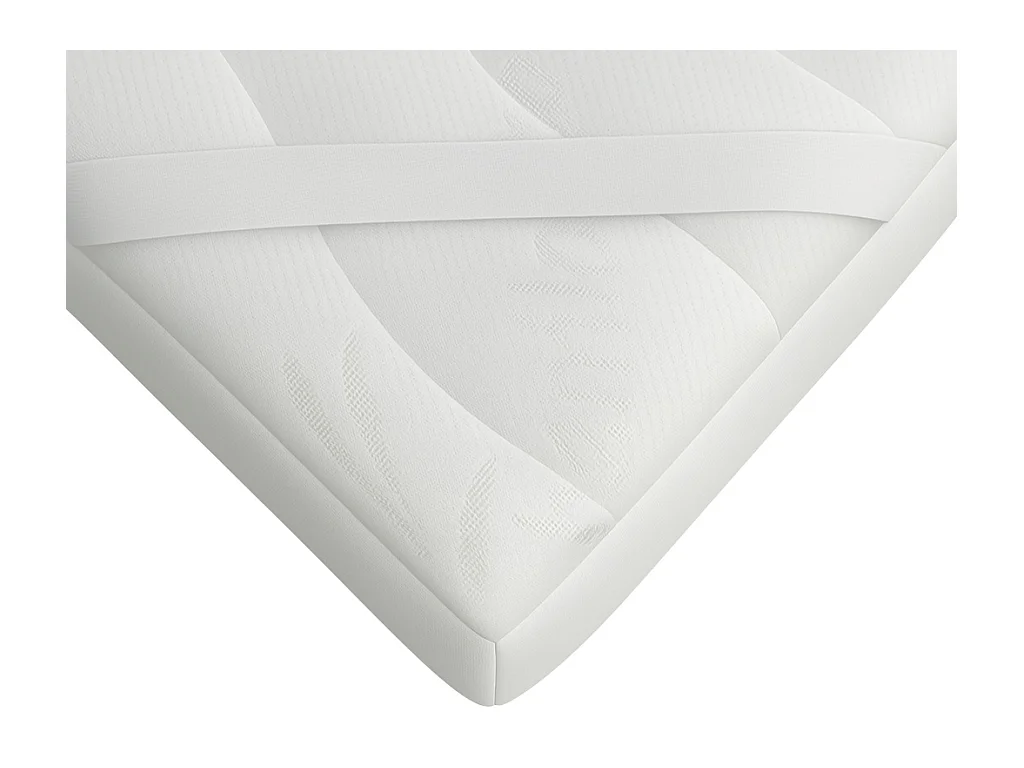 Topmadrass 140 x 190 cm aftagelig skummadrass bambuskvalitet 5 cm tykkelse - KORAGA fra YSMÉE