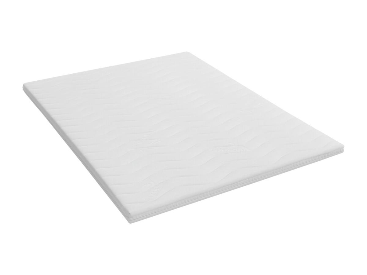 Matratzenauflage 160 x 200 cm - Schaumstoff - Abnehmbarer Bezug - Bambus - günstig online kaufen