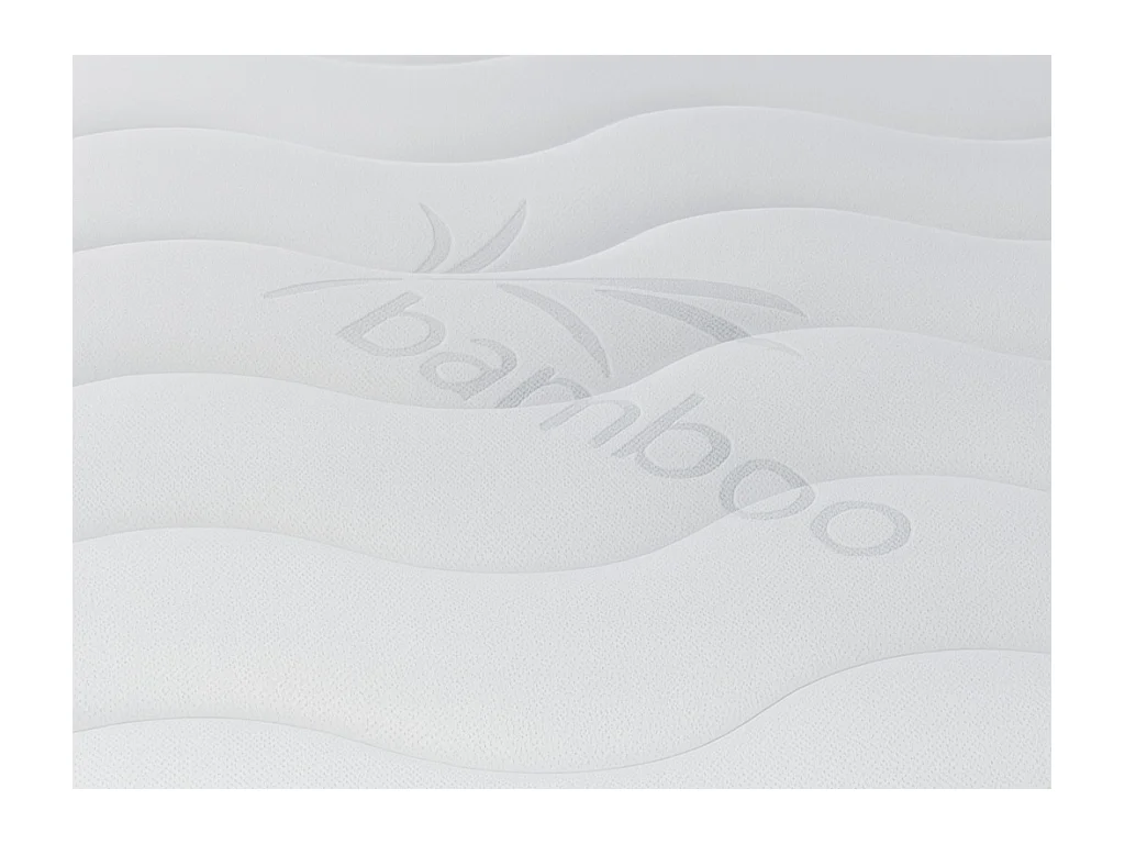 Surmatelas 160 x 200 cm mousse déhoussable coutil bambou ép.5cm - KORAGA de YSMÉE