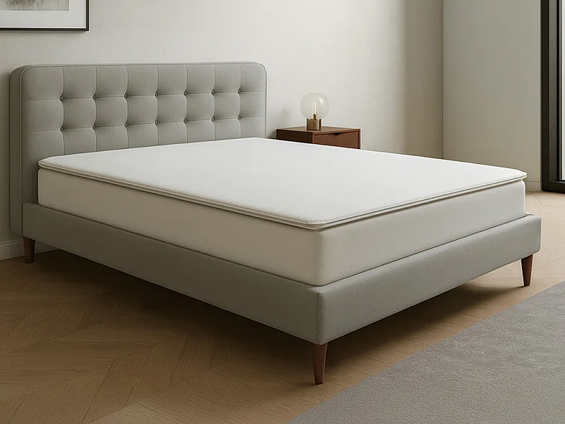 Matratzenauflage 160 x 200 cm - Memoryschaum - Abnehmbarer Bezug - Höhe 5 cm - NAJOON von YSMÉE