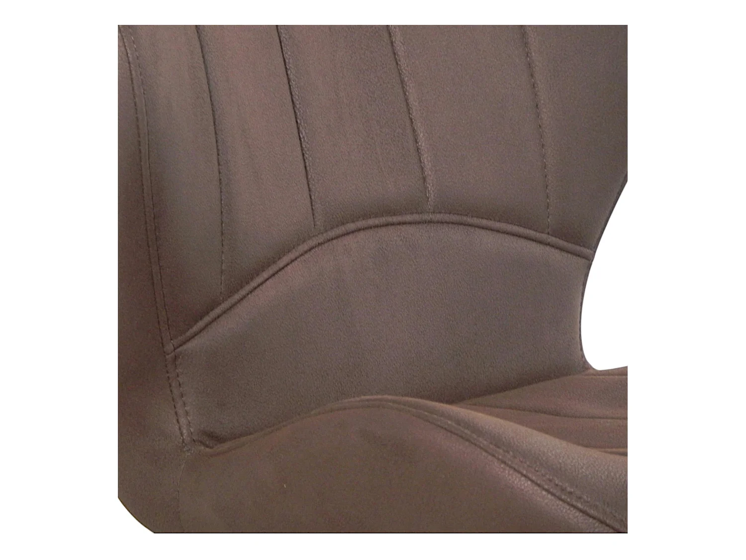 Chaise pivotante marron foncé avec dossier courbe, (lot de 2) LOMBARDIE