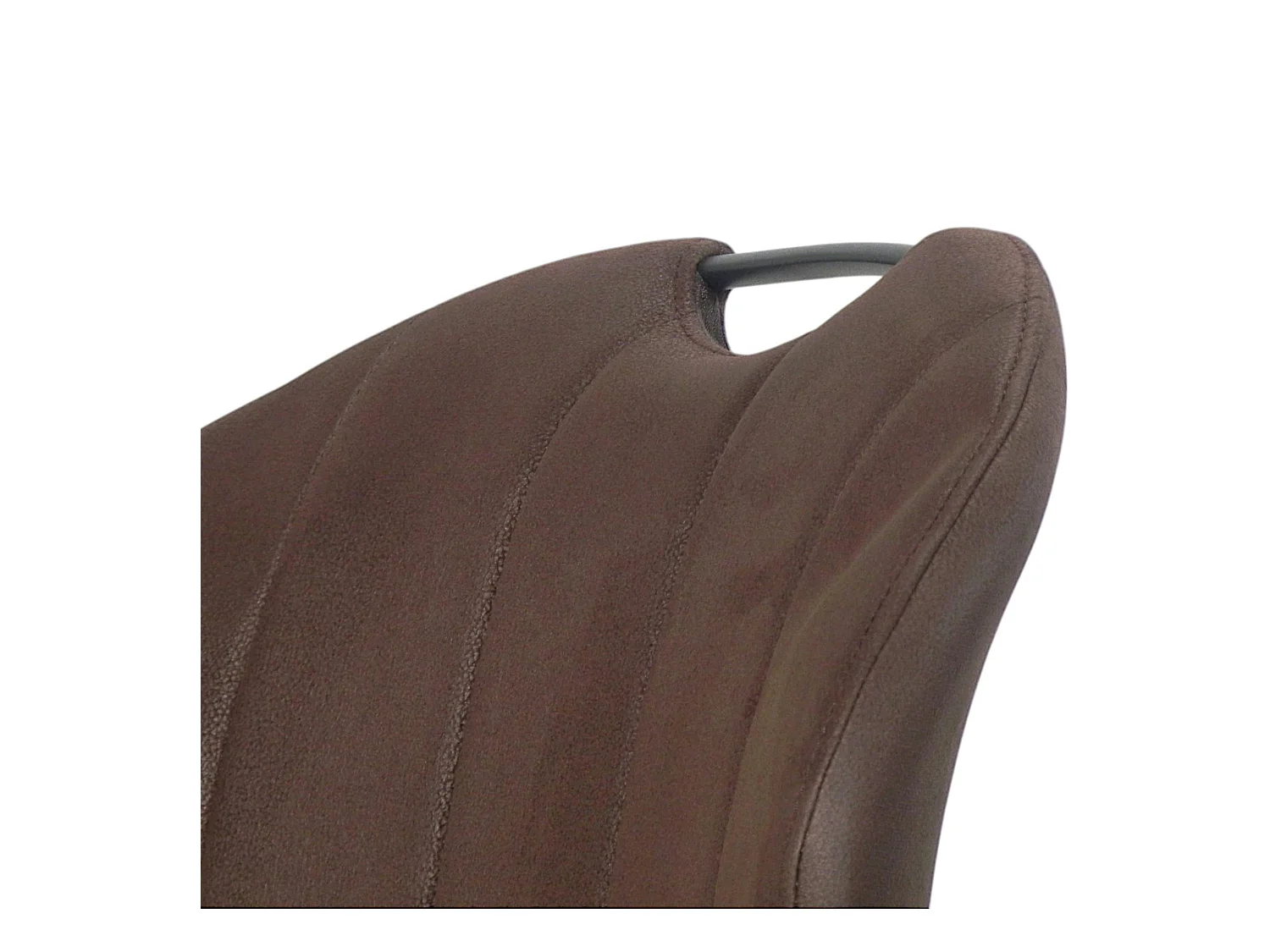 Chaise pivotante marron foncé avec dossier courbe, (lot de 2) LOMBARDIE