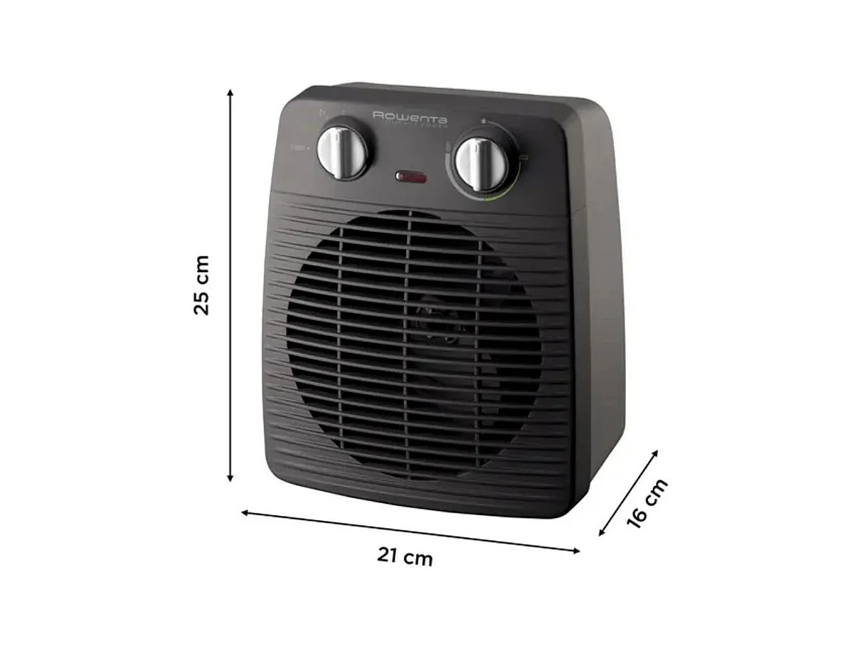 Kompakter Heizlüfter 2000W Schwarz Rowenta SO2210F0