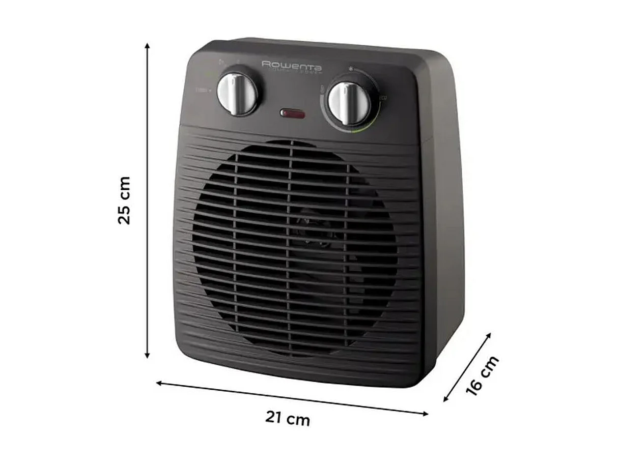 Compacte Ventilatorkachel 2000W Zwart Rowenta SO2210F0