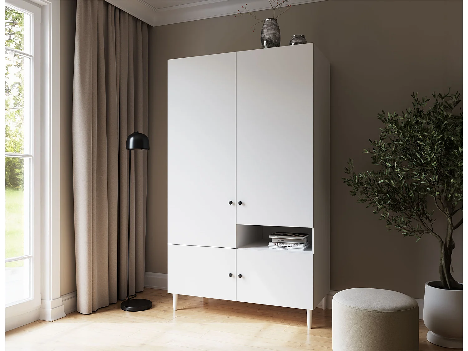 Vitrine Savona/Blanc